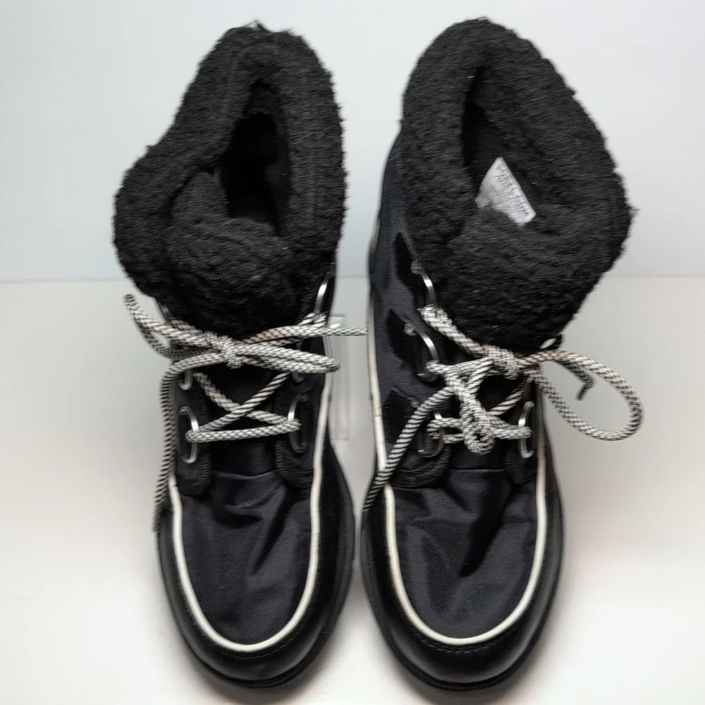 Sorel explorer carnival 100g black boots womans size 6 EU 37 - Picture 12 of 15